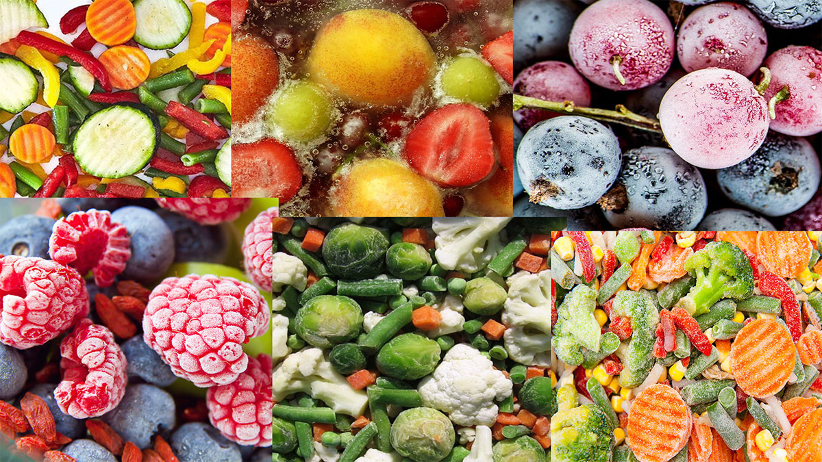 Замороженные фрукты и овощи
